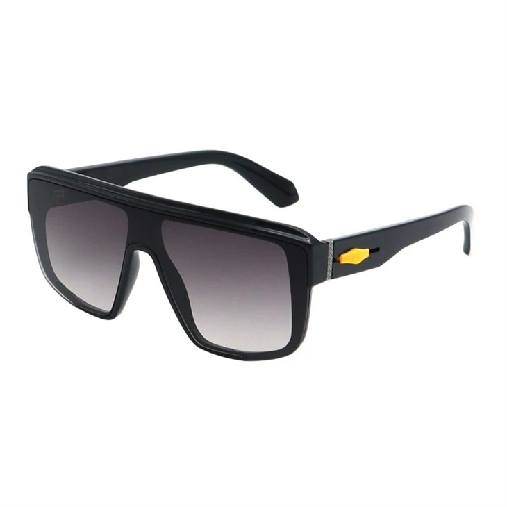 Flat Top Square Uni One Piece Unisex Retro Sunglasses 490863
