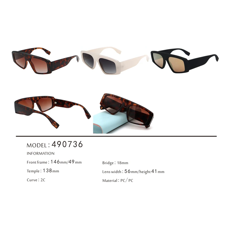 Unique Oversize Flat Retro Vintage Unisex Sunglasses 490736 2 Unique Oversize Flat Retro Vintage Unisex Sunglasses 490736 2