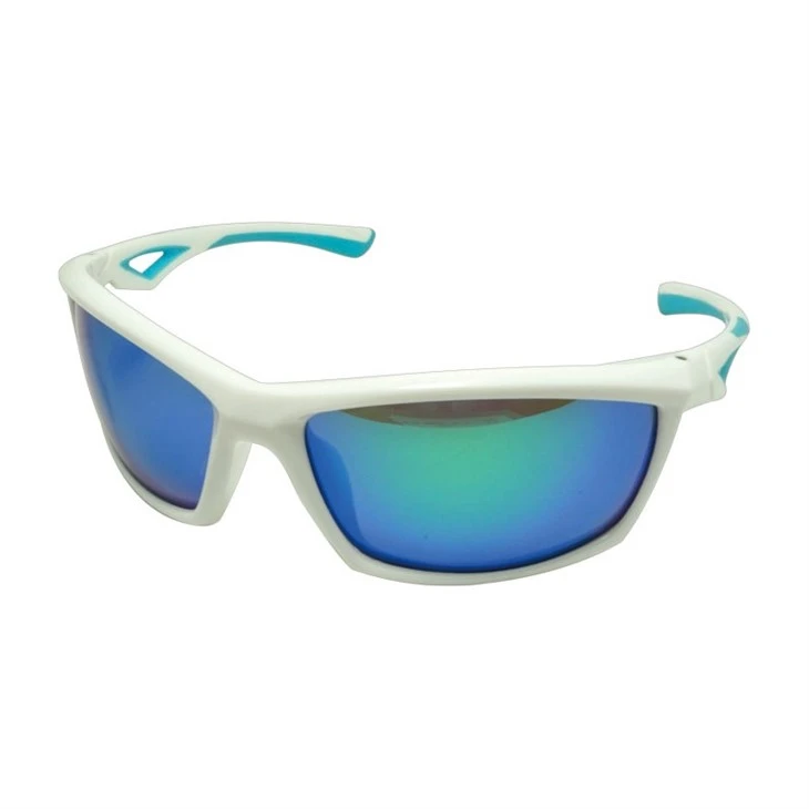Square Wrap Anti Slip Full Rim Mirrored Sports Sunglasses 59468